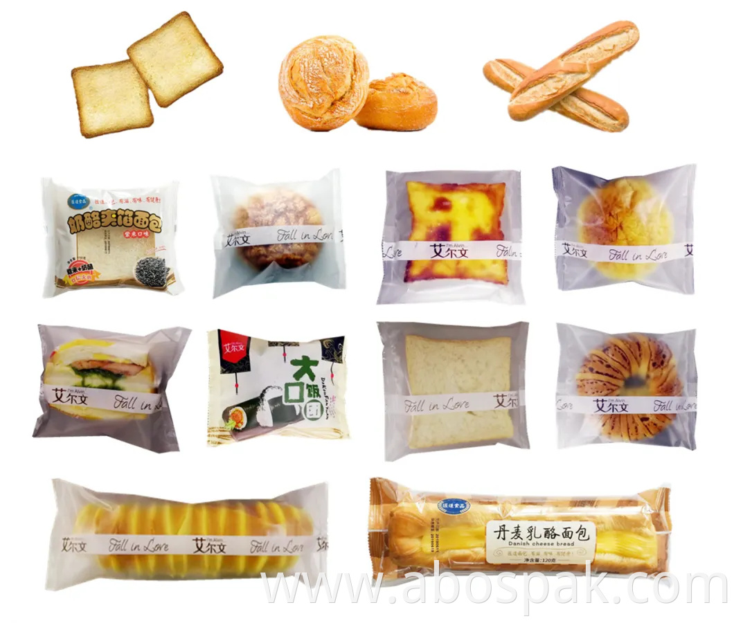 Croissant /Bread/ Cupcake/ Pop Corn/ Round Biscuit/ Small Food Automatic Three Servo Pillow Flow Packing Packaging Machine with Nitrogen Filling Function